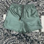 Set Louis Vuitton LV Monogram Shirt & Shorts LV079 - Image 4