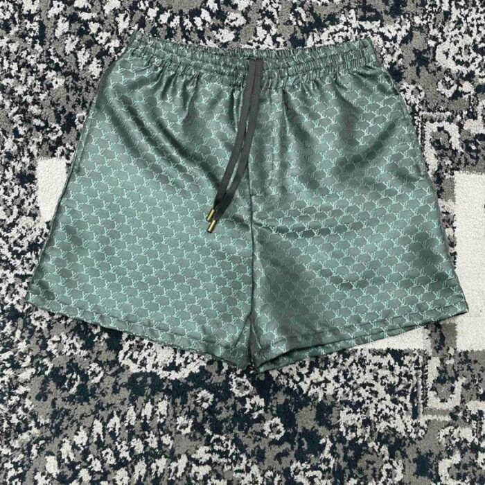 Set Louis Vuitton LV Monogram Shirt & Shorts LV079 - Image 4