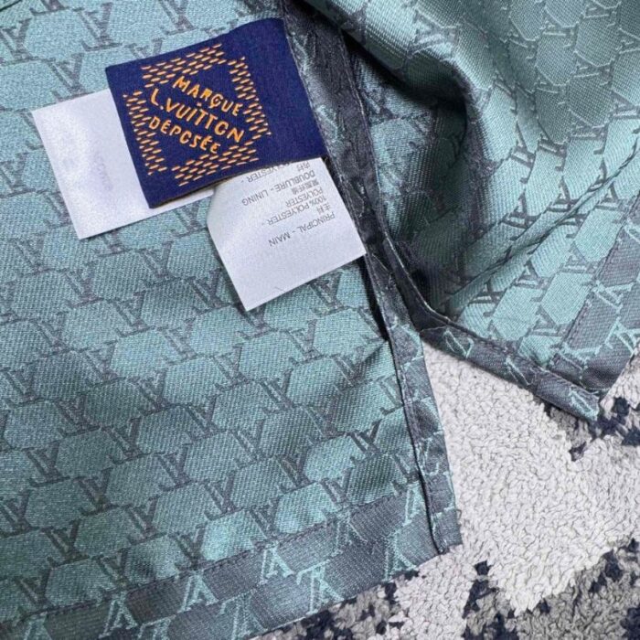 Set Louis Vuitton LV Monogram Shirt & Shorts LV079 - Image 16