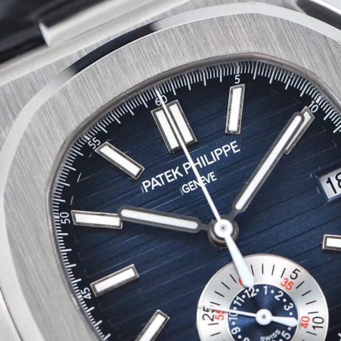 Patek Philippe Nautilus Chronograph Black Leather PTP007 - Image 3