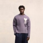 Sweater Ami Paris Ami de Coeur crew neck AMP001 - Image 5