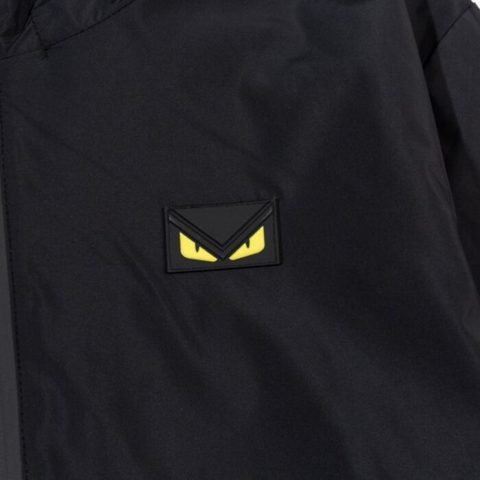 Jacket Windbreaker Fendi Eyes Black FE005 - Image 4