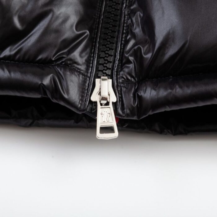 Jacket Puffer Moncler Black with Hood MCL013 - Image 8