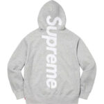Hoodie Supreme satin-appliqué "Grey" SP066 - Image 2