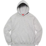 Hoodie Supreme satin-appliqué "Grey" SP066 - Image 6