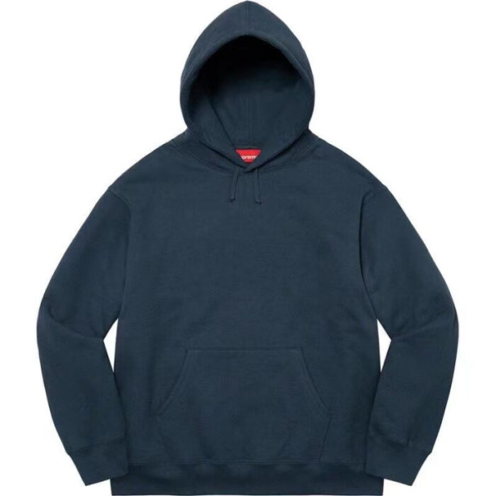 Hoodie Supreme satin-appliqué "Grey" SP066 - Image 7