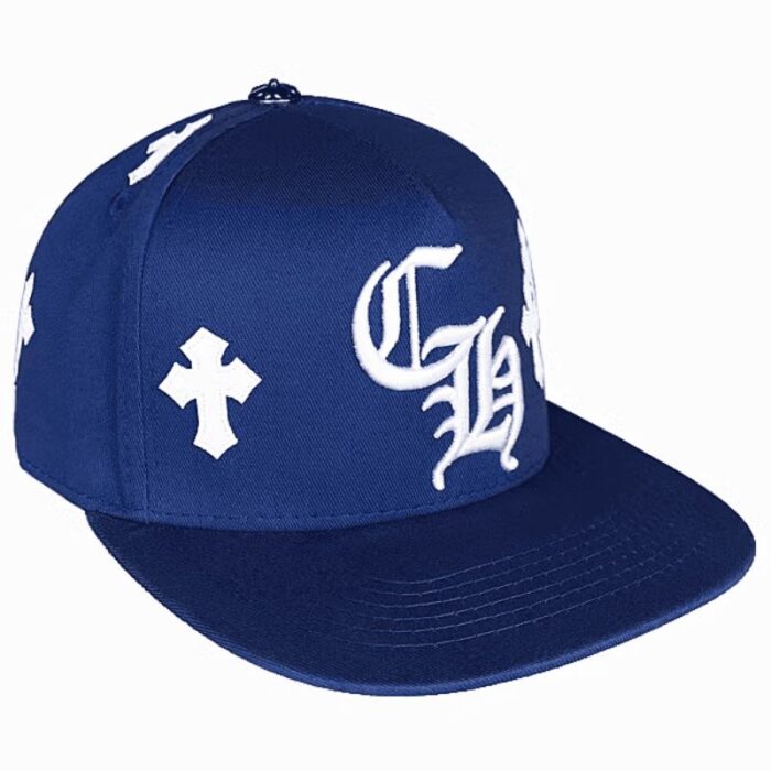 Cap Chrome Hearts Cross Patch Blue CH120 - Image 3
