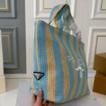 Prada Raffia Logo Tote Bag PD077 - Image 3