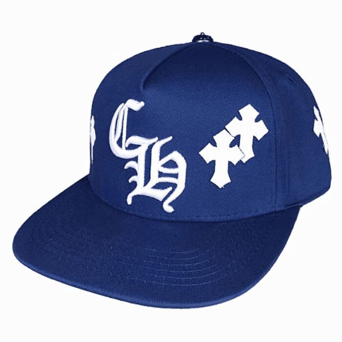 Cap Chrome Hearts Cross Patch Blue CH120 - Image 4