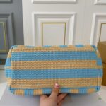 Prada Raffia Logo Tote Bag PD077 - Image 4
