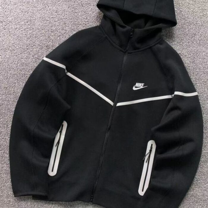 Set Nike Tech Fleece Black (Reflective) NK057 - Image 6