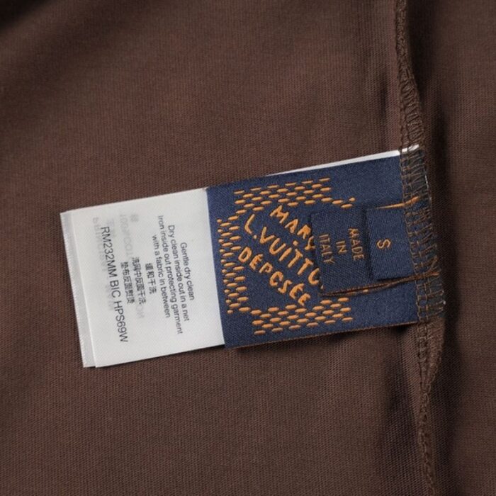 T-shirt Louis Vuitton Brown LV185 - Image 8