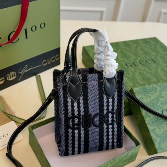Gucci Straw Mini Shoulder Bag GC221 - Image 9