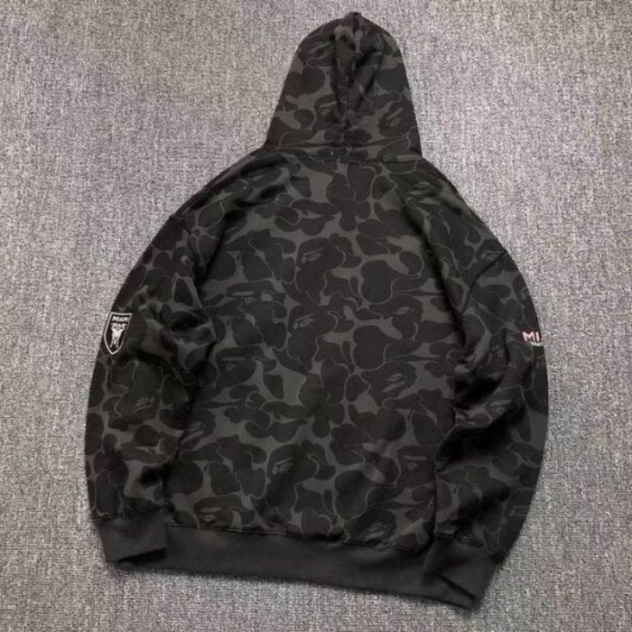 Hoodie Bape x Inter Miami Camo Black BP106 - Image 2