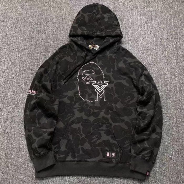 Hoodie Bape x Inter Miami Camo Black BP106 - Image 3