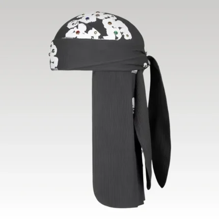 Durag Denim Tears Floral Embellished Black - Drip Slum