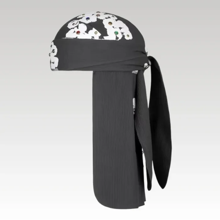 Durag Denim Tears Floral Embellished Black - Drip Slum