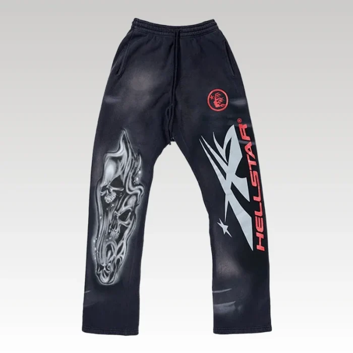 Hellstar Airbrushed Skull Flare - Drip Slum