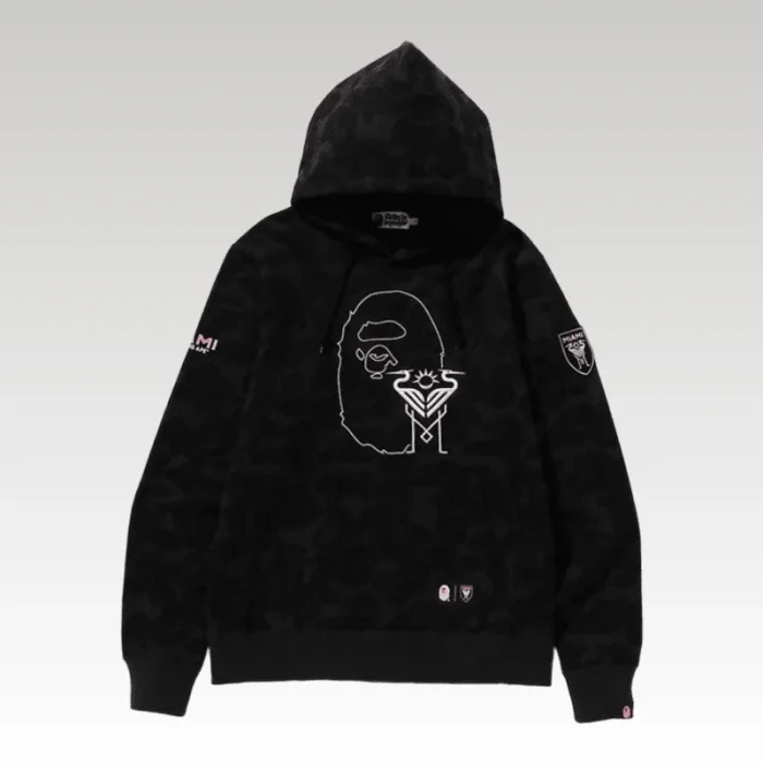 Hoodie Bape x Inter Miami Camo Black BP106 - Drip Slum