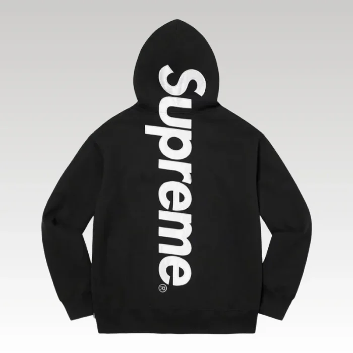 Hoodie Supreme satin-appliqué "Grey" SP066 - Drip Slum