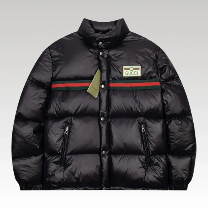 Jacket Gucci Puffer Logo Black GC004 - Drip Slum