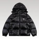 Jacket Puffer Moncler Black with Hood MCL013 - Drip Slum