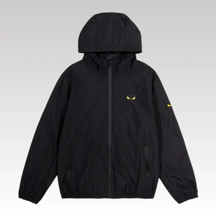 Jacket Windbreaker Fendi Eyes Black FE005 - Drip Slum