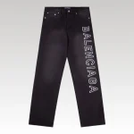 Jeans Balenciaga BB Logo Blue BL047 - Drip Slum