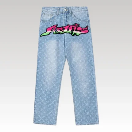 Louis Vuitton LV Graffiti Monogram Jeans - Drip Slum