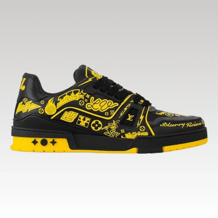Louis Vuitton LV Trainer Sneaker Black/Yellow - Drip Slum