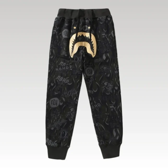 Pants BAPE NBHD Camo Shark Black BP39 - Drip Slum
