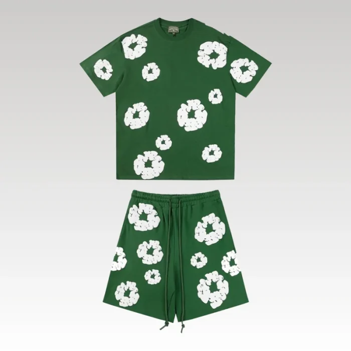 Set Denim Tears White Clouds Green - Drip Slum