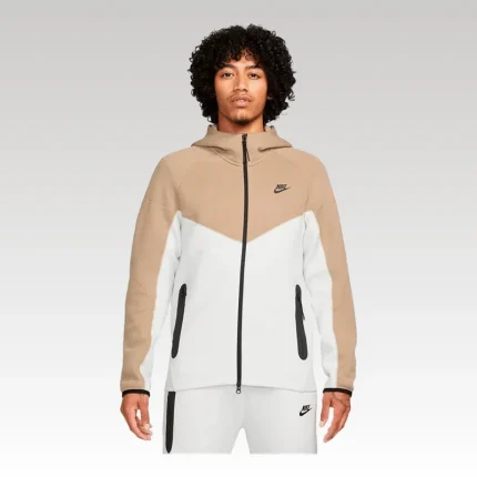 Set Nike Tech Fleece Bege/White 2023 (New Season) - Drip Slum