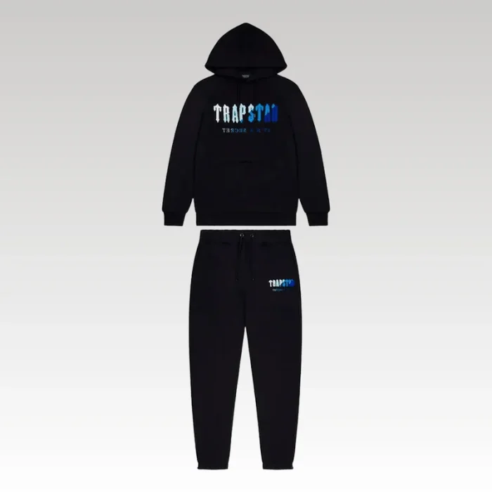Set Trapstar Chenille Black/Blue - Drip Slum