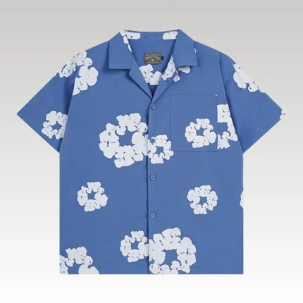 Shirt Denim Tears Circle Clouds Blue - Drip Slum