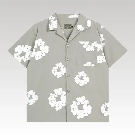 Shirt Denim Tears Circle Clouds Grey - Drip Slum
