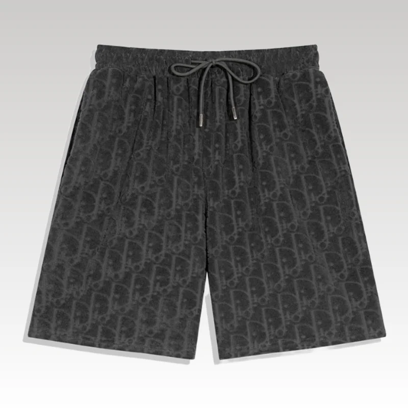 Home Basic 598 Short Dior Monogram Black Drawstring DO056 - Drip Slum