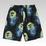 Shorts BAPE Glow-In-The-Dark Spiral Print BP027 - Drip Slum