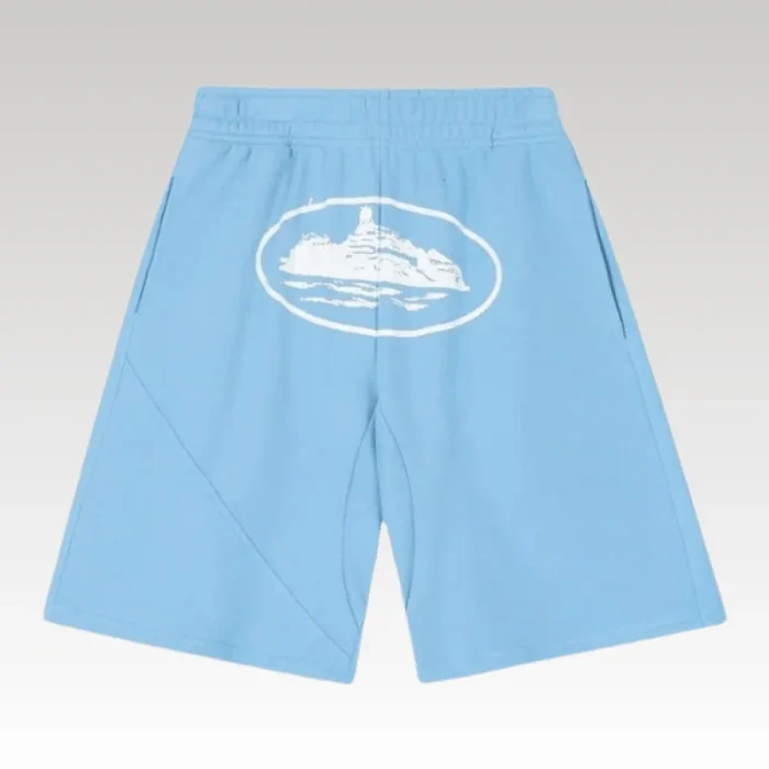 Shorts Corteiz Alcatraz Baby Blue - Drip Slum