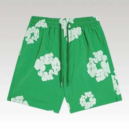 Shorts Denim Tears Circle Clouds Green - Drip Slum