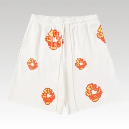 Shorts Denim Tears Floral Print White - Drip Slum