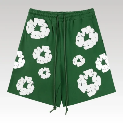 Shorts Denim Tears White Clouds Green - Drip Slum