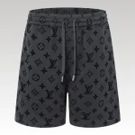 Shorts Louis Vuitton Monogram Grey Black - Drip Slum