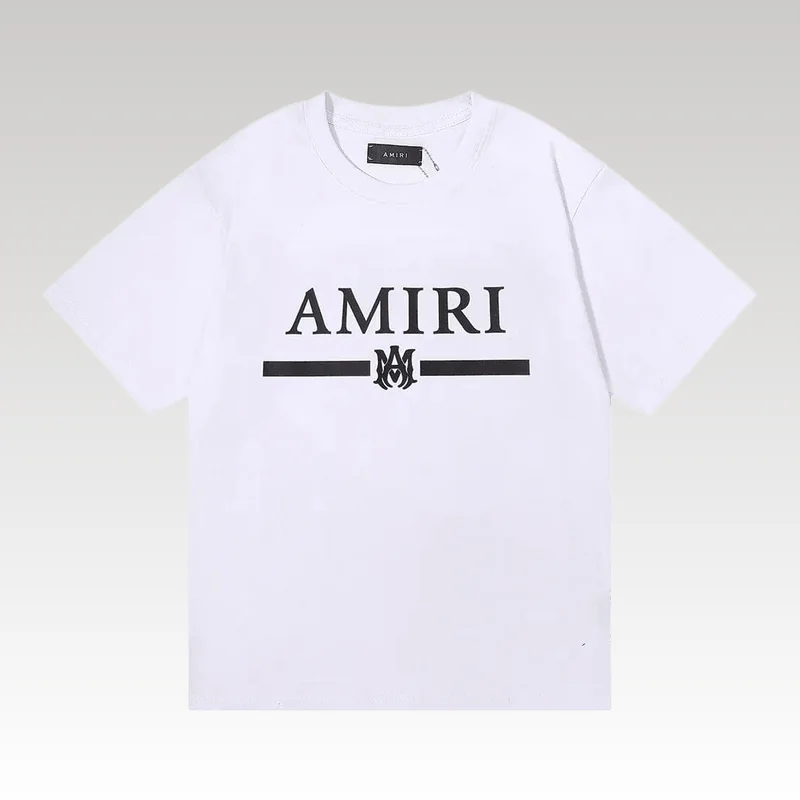 Home Basic 291 T-shirt Amiri Bar Logo White - Drip Slum