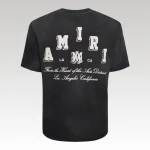 T-shirt Amiri Vintage Collegiate Black - Drip Slum