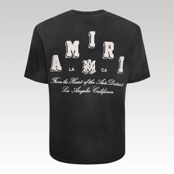 T-shirt Amiri Vintage Collegiate Black - Drip Slum