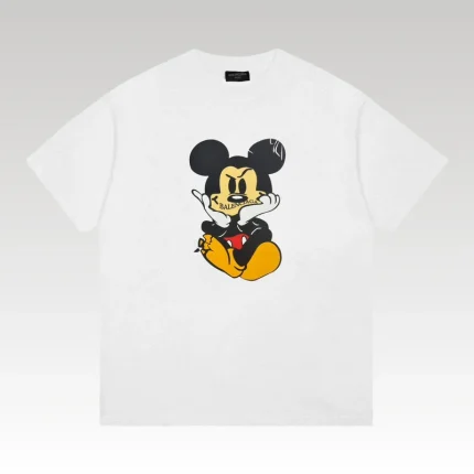 T-shirt Balenciaga Angry Mickey Print BL046 - Drip Slum