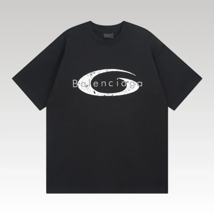 T-shirt Balenciaga Oversized Black For Men BL137 - Drip Slum