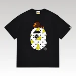 T-shirt BAPE Baby Milo Banana Ape Head Black BP051 - Drip Slum
