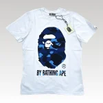 T-Shirt BAPE by Bathing Ape White/Blue - Drip Slum